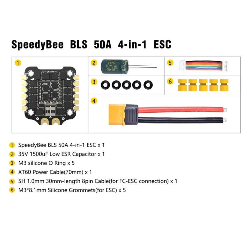 ชุดควบคุมการบิน SpeedyBee F405 - Speedybee F405 V4 Bls 55A Stack บทวิจารณ์และราคา